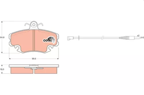 Bremsbelagsatz, Scheibenbremse